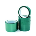 PET Silicone Non Adhesive Green Polyester Tape